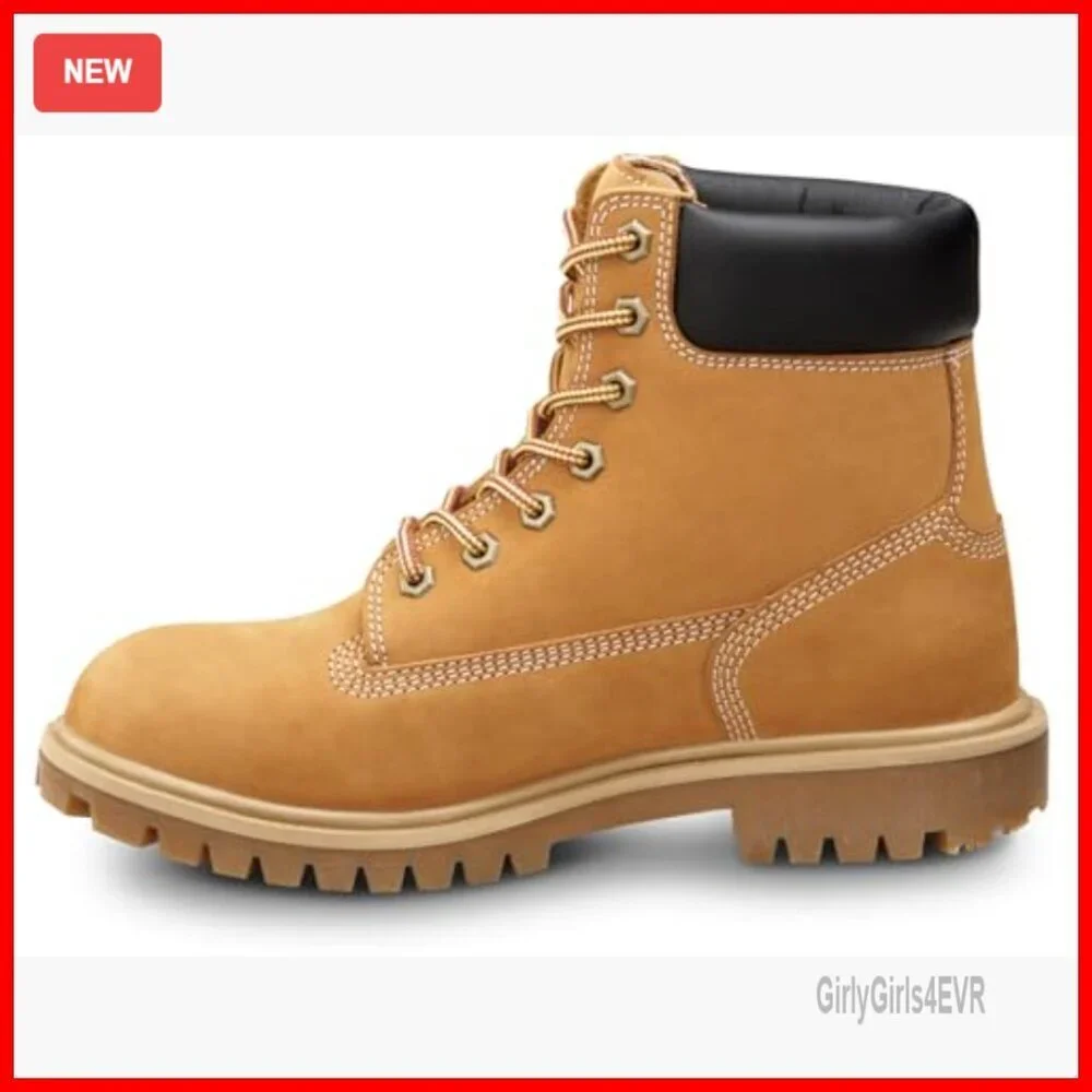 Waterproof Insulated Work Boots Soft Toe Slip Resistant Women's Size 6